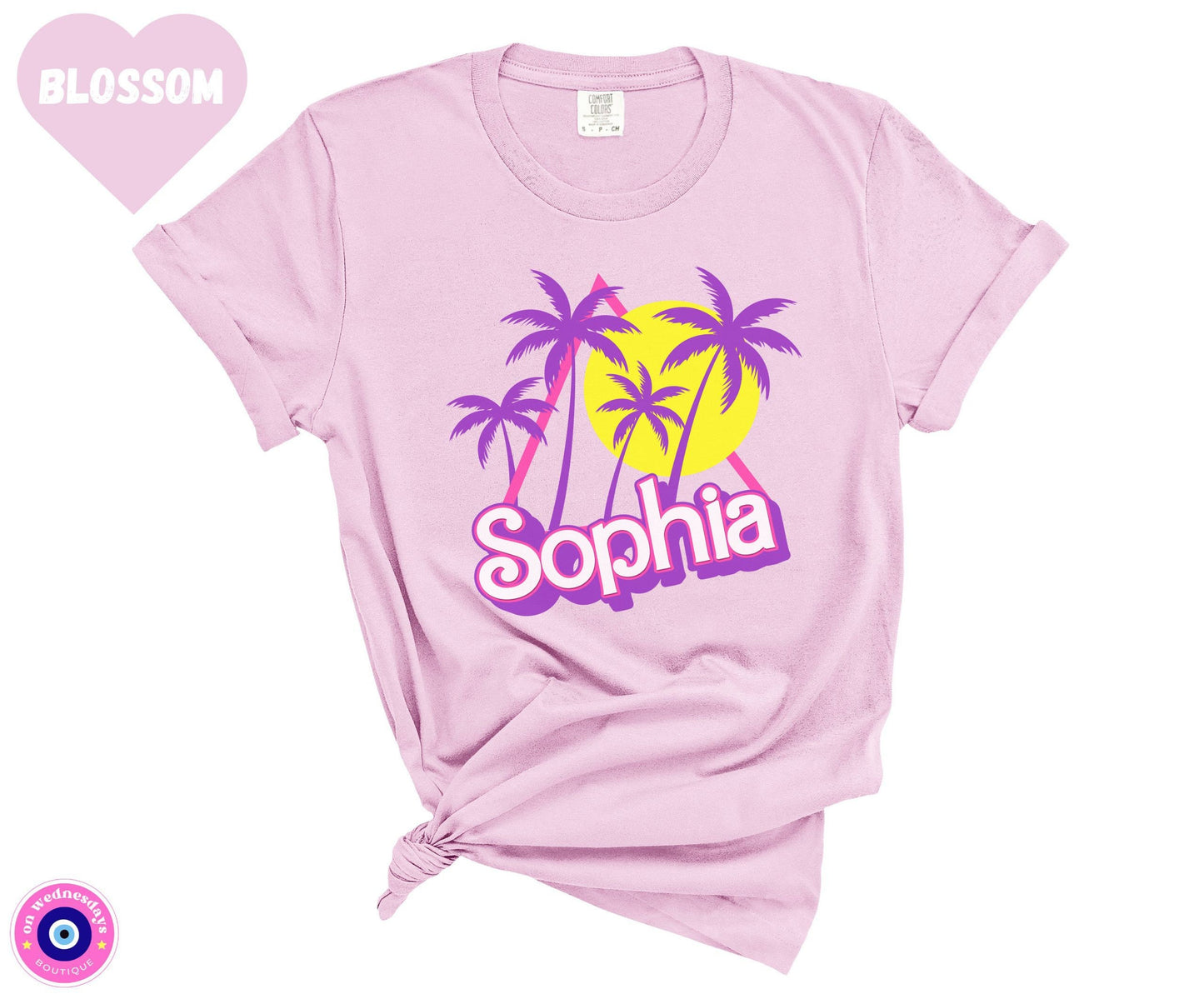 Personalized Kids Shirt with Name, Custom Name Shirt, Girls Tee for Summer, Personalized Gift for Kids, Cotton Custom Name Toddler T-Shirt