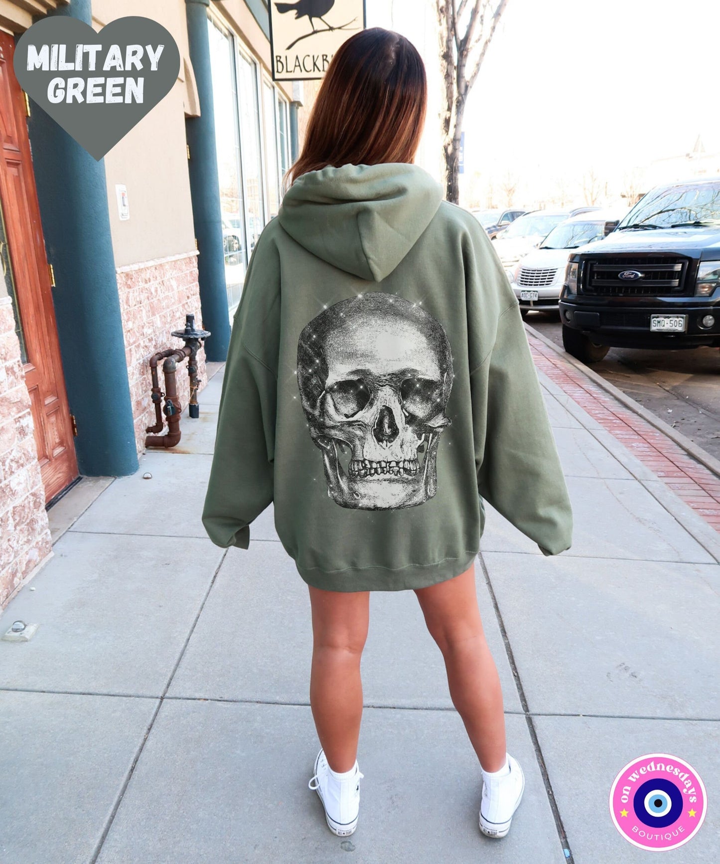 Skull Hoodie for Halloween, Oversized Hoodie for Women, Trendy Hoodie, Skeleton Sweatshirt, Horror Sweatshirt, Gothic Hoodie, Gothic Gift