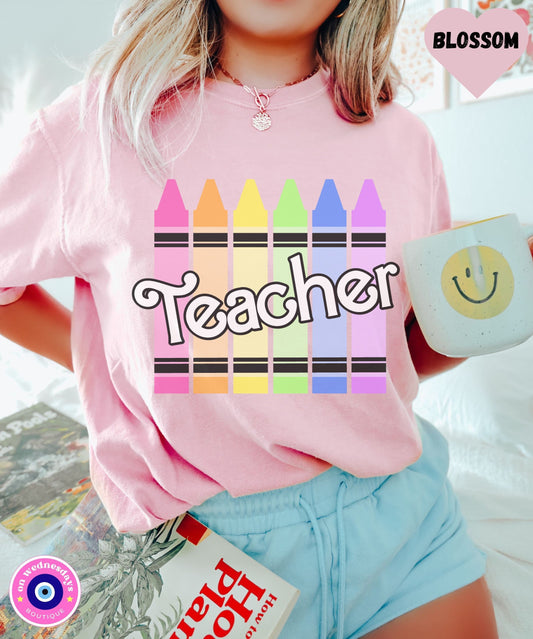 Kindergarten Teacher Shirt, Teacher Tee, Teacher Shirt for Women, Comfort Colors® Teacher Shirt, Back To School Shirt for Teacher