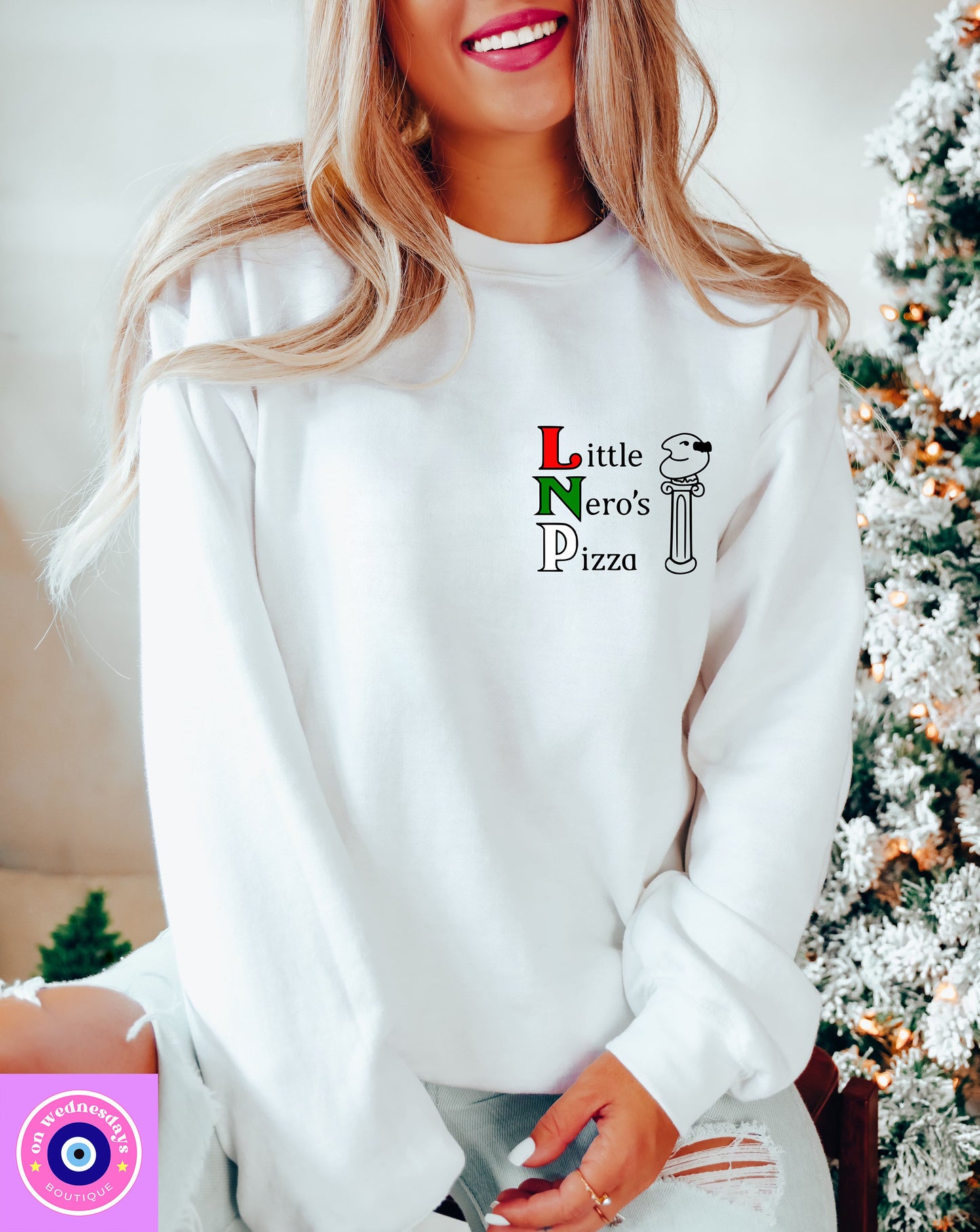 Little Neros Pizza Crewneck