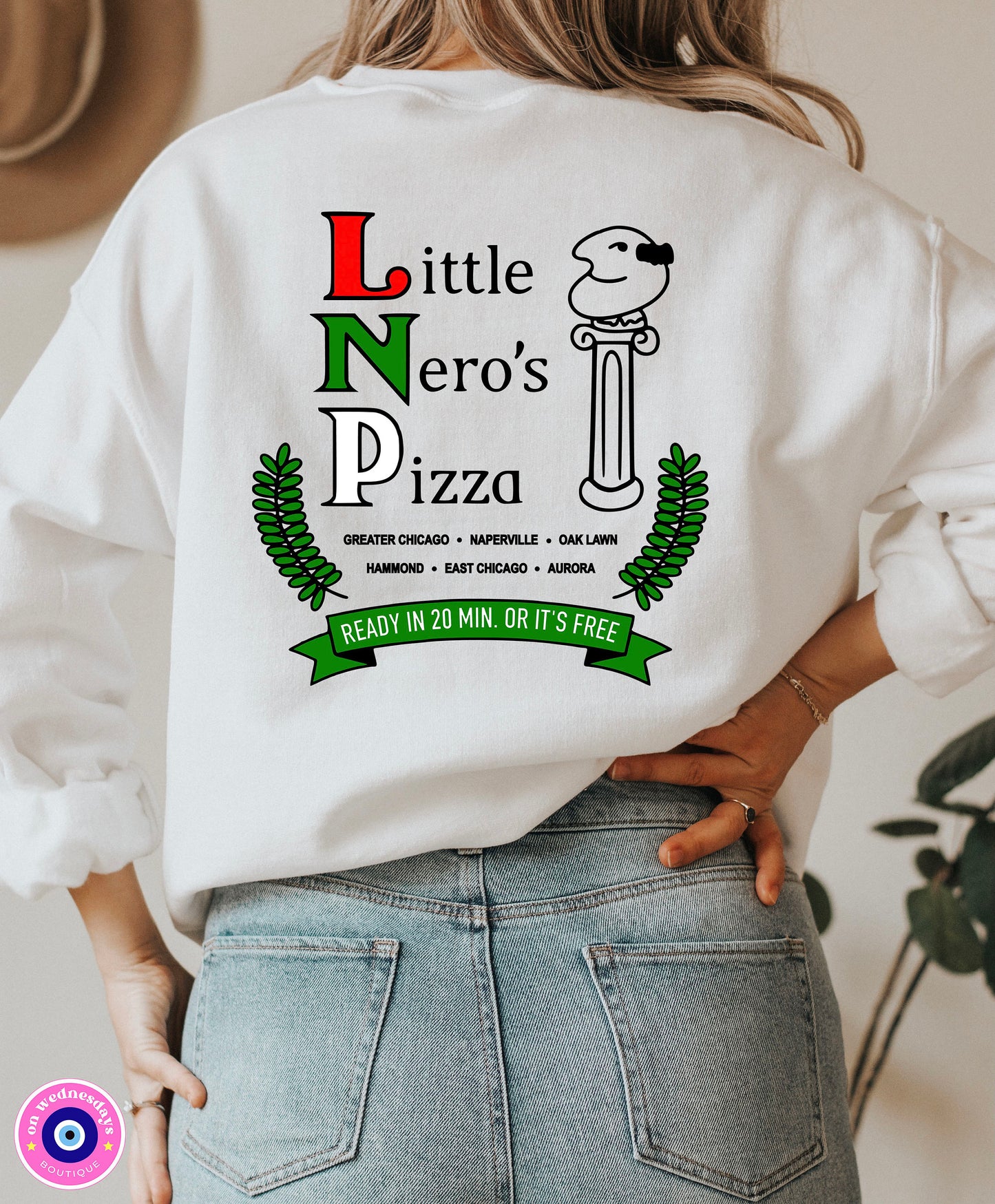 Little Neros Pizza Crewneck