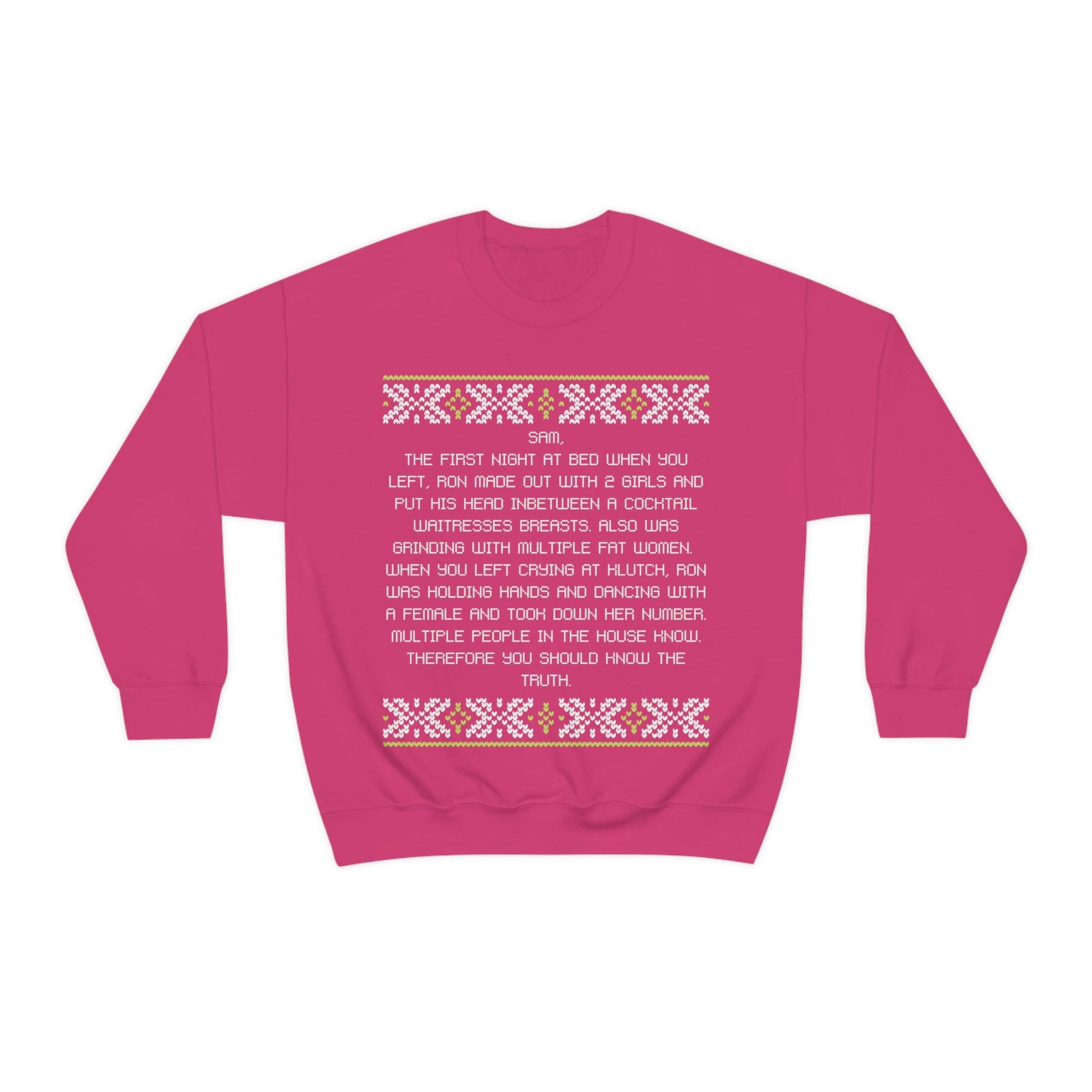Dear Sam Letter Ugly Christmas Sweater