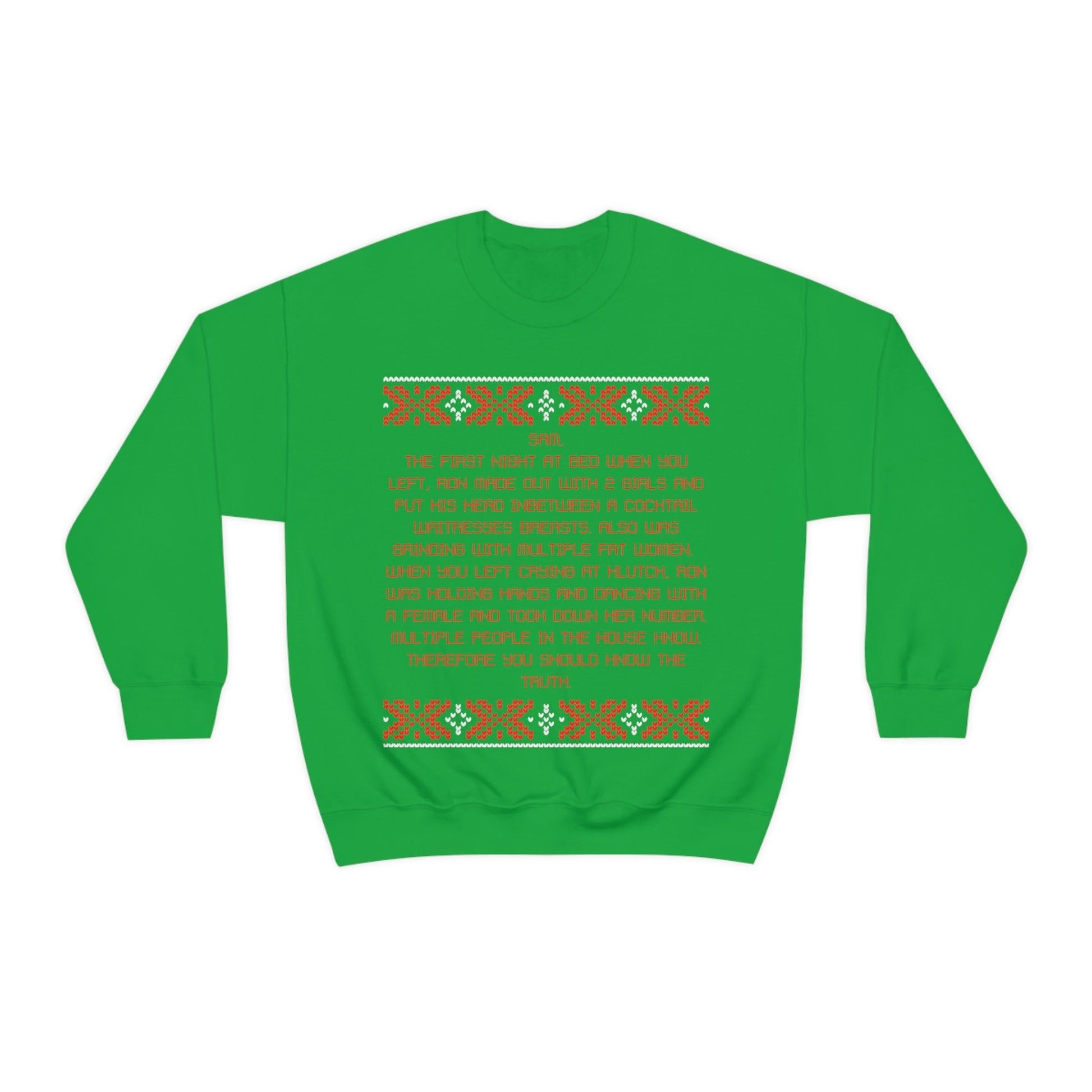 Dear Sam Letter Ugly Christmas Sweater