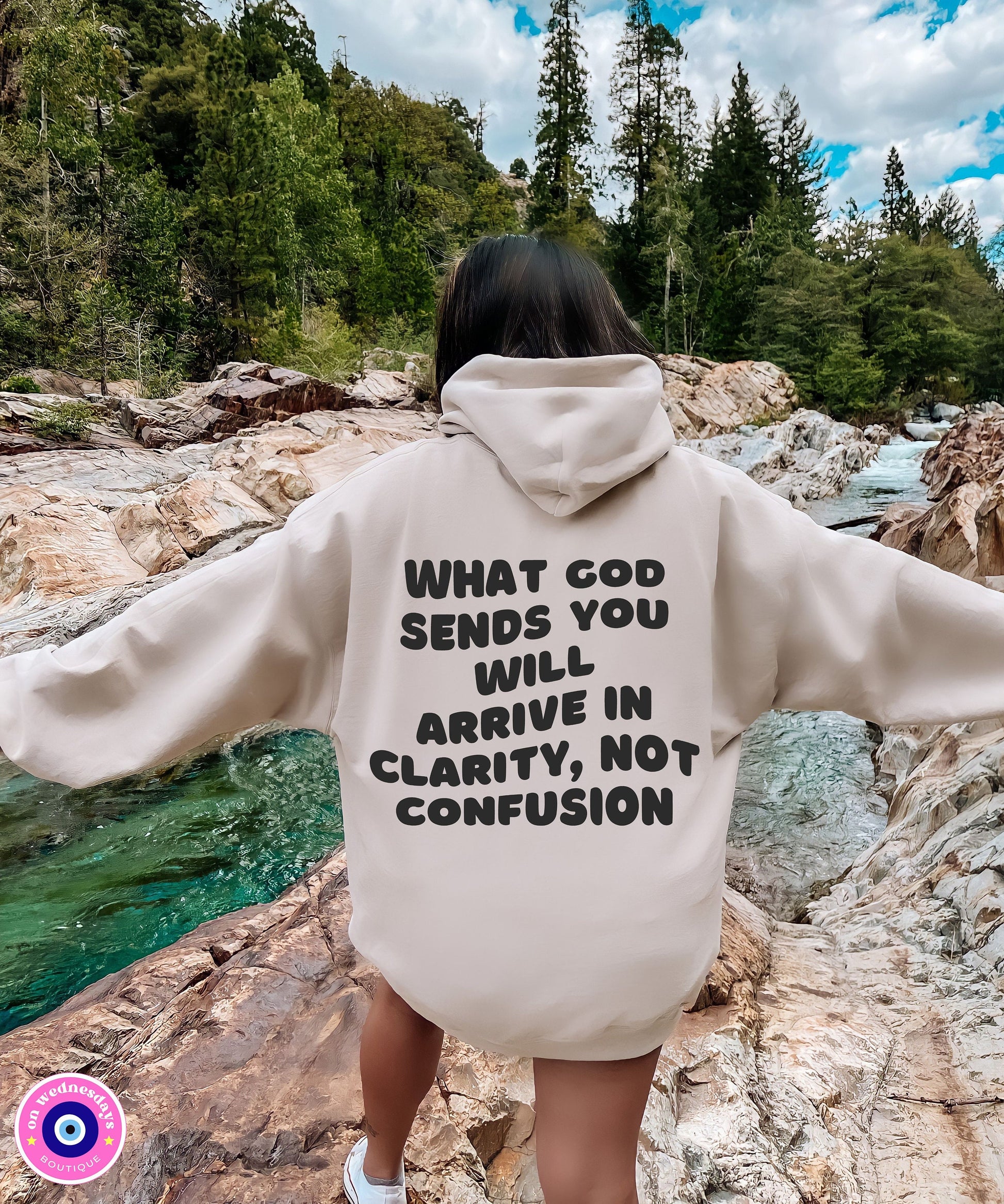 Christian Hoodie | Gift For Christians | Religious Sweatshirt | Faith Hoodie | Christian Shirts | Words On Back Hoodie | Trendy Sweatshirt