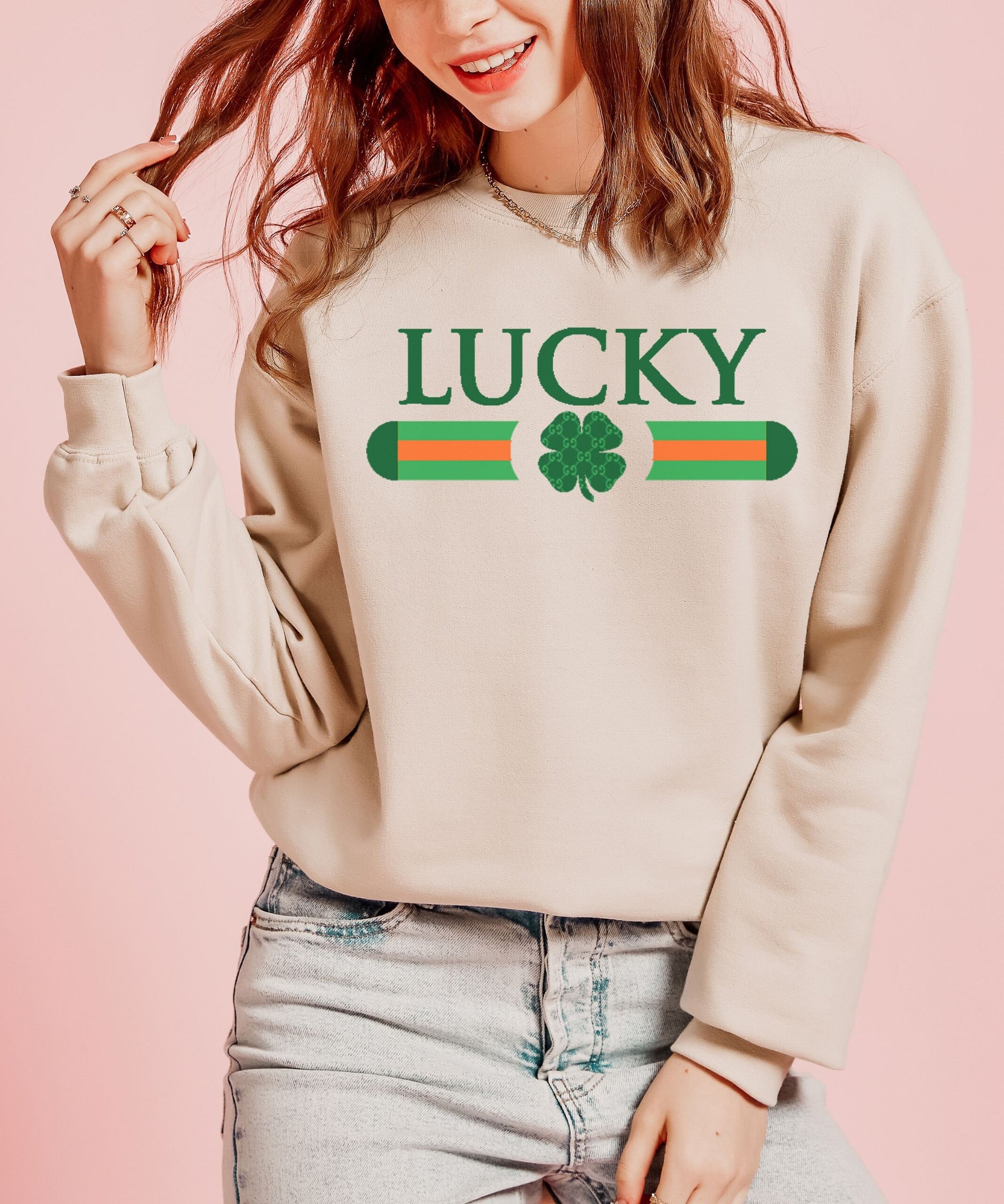 Lucky Sweatshirt | St Patricks Day Sweatshirt | Irish Crewneck | Lucky Sweater | Unisex St Patricks Day