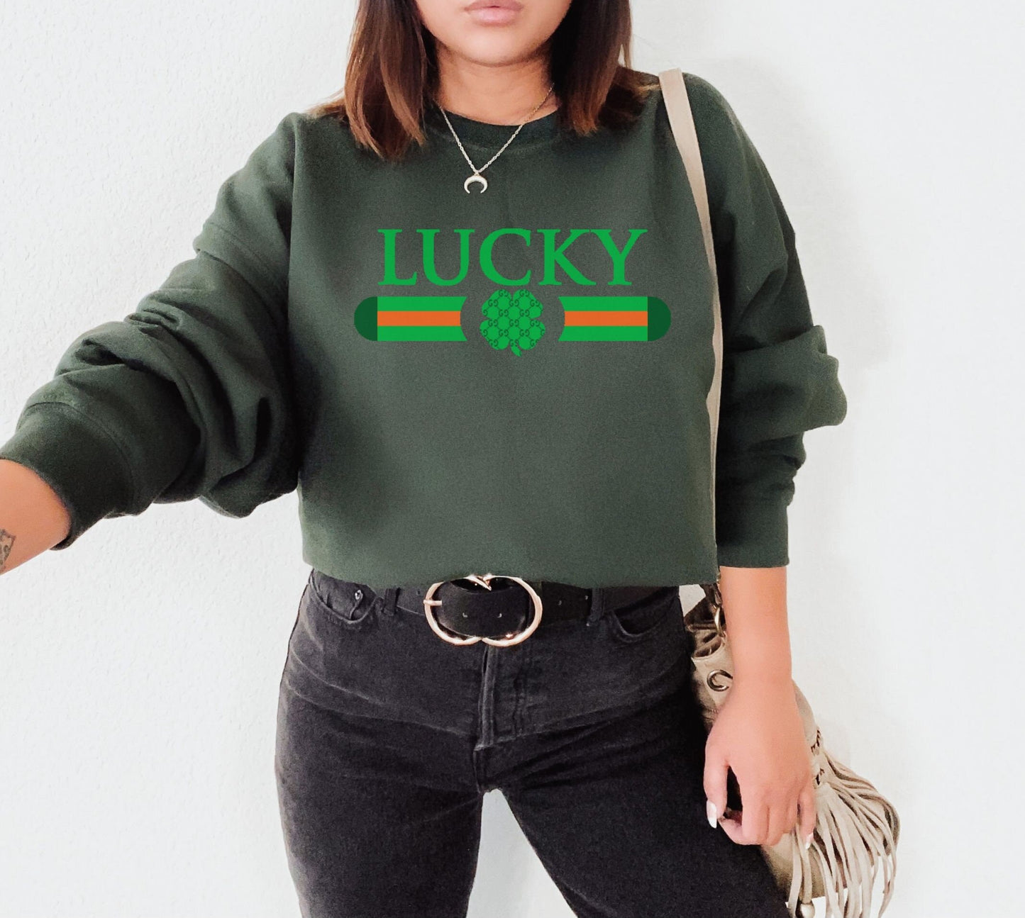 Lucky Sweatshirt | St Patricks Day Sweatshirt | Irish Crewneck | Lucky Sweater | Unisex St Patricks Day