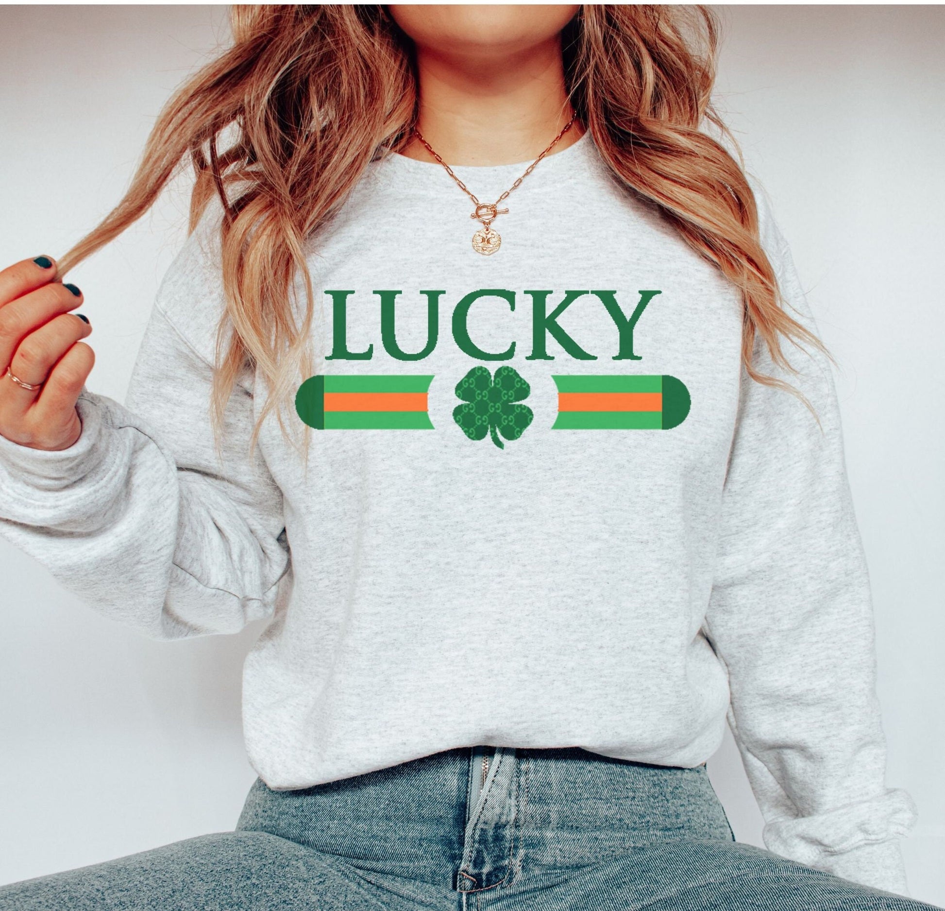 Lucky Sweatshirt | St Patricks Day Sweatshirt | Irish Crewneck | Lucky Sweater | Unisex St Patricks Day