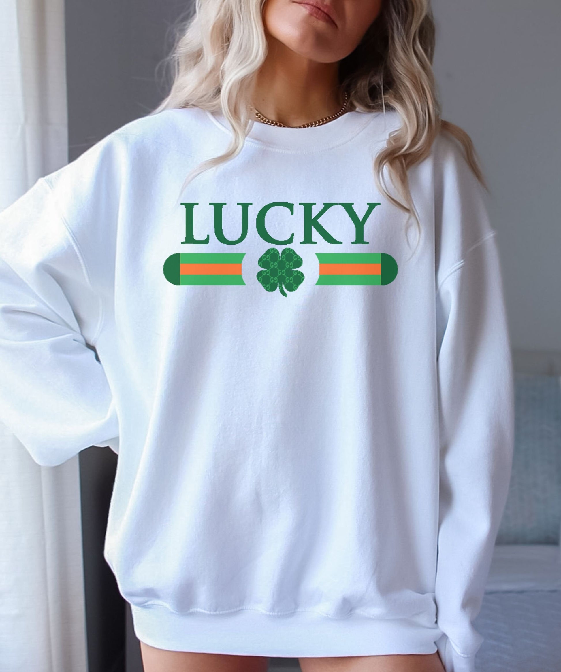 Lucky Sweatshirt | St Patricks Day Sweatshirt | Irish Crewneck | Lucky Sweater | Unisex St Patricks Day