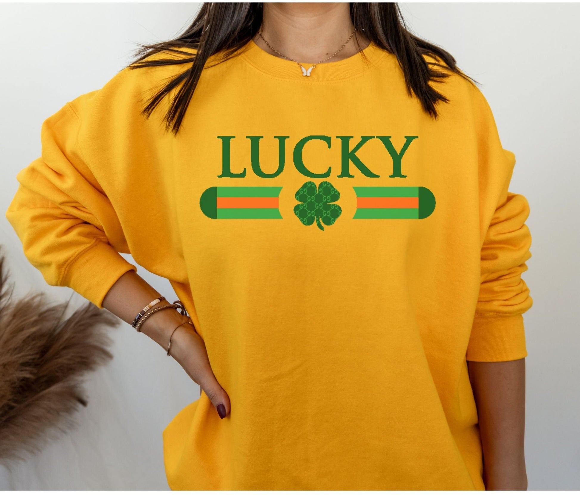 Lucky Sweatshirt | St Patricks Day Sweatshirt | Irish Crewneck | Lucky Sweater | Unisex St Patricks Day