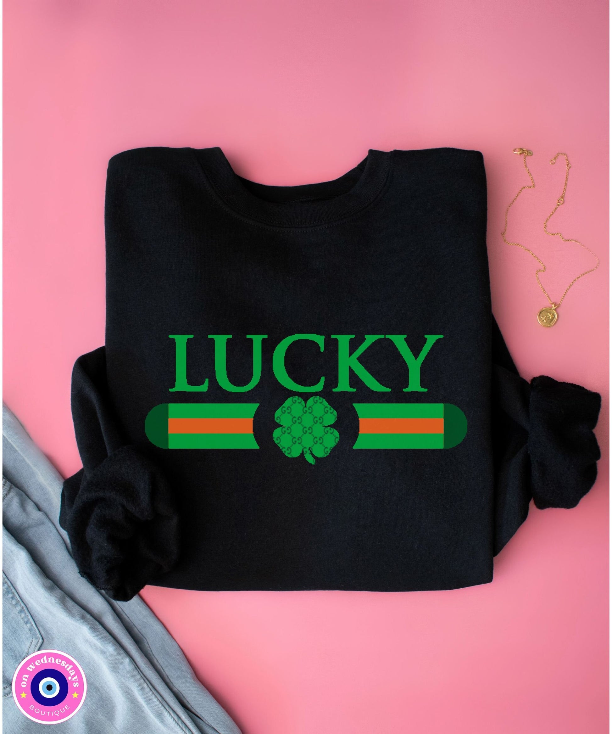 Lucky Sweatshirt | St Patricks Day Sweatshirt | Irish Crewneck | Lucky Sweater | Unisex St Patricks Day