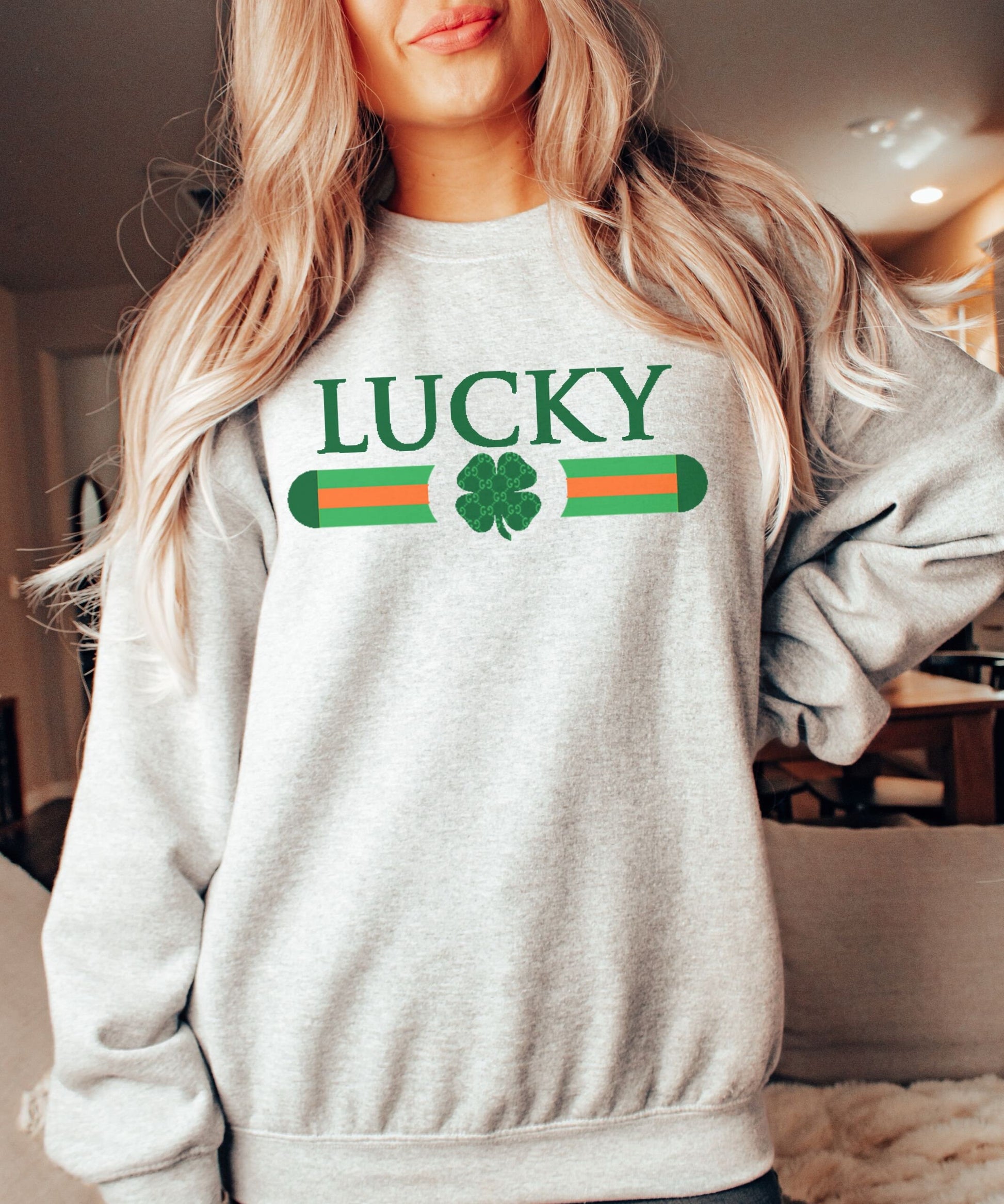 Lucky Sweatshirt | St Patricks Day Sweatshirt | Irish Crewneck | Lucky Sweater | Unisex St Patricks Day