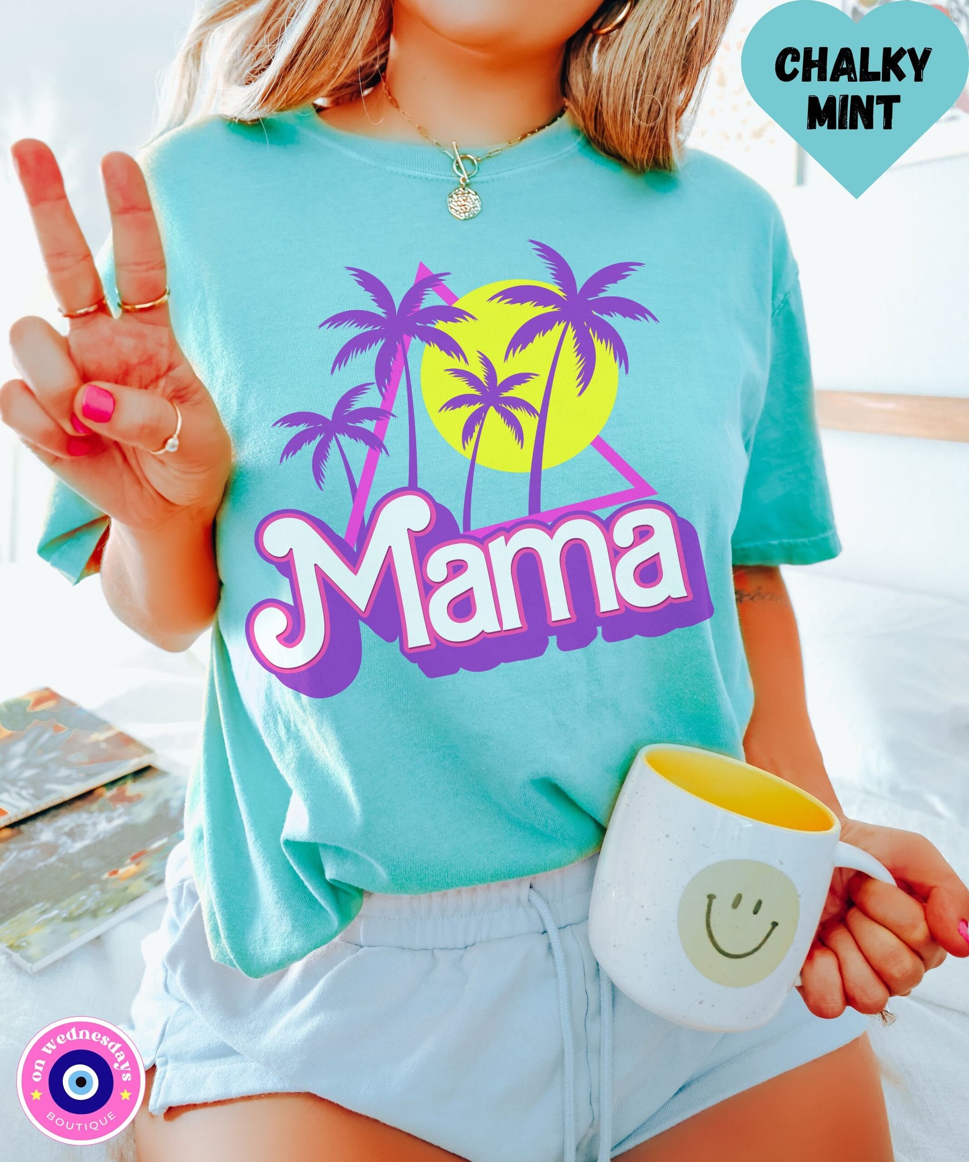Mama Shirt, Retro Mama Shirt, Comfort Colors Mama Tshirt for Summer, Gift For Mom, Cute Mom Shirt for Women, Matching Mommy Daughter Shirt