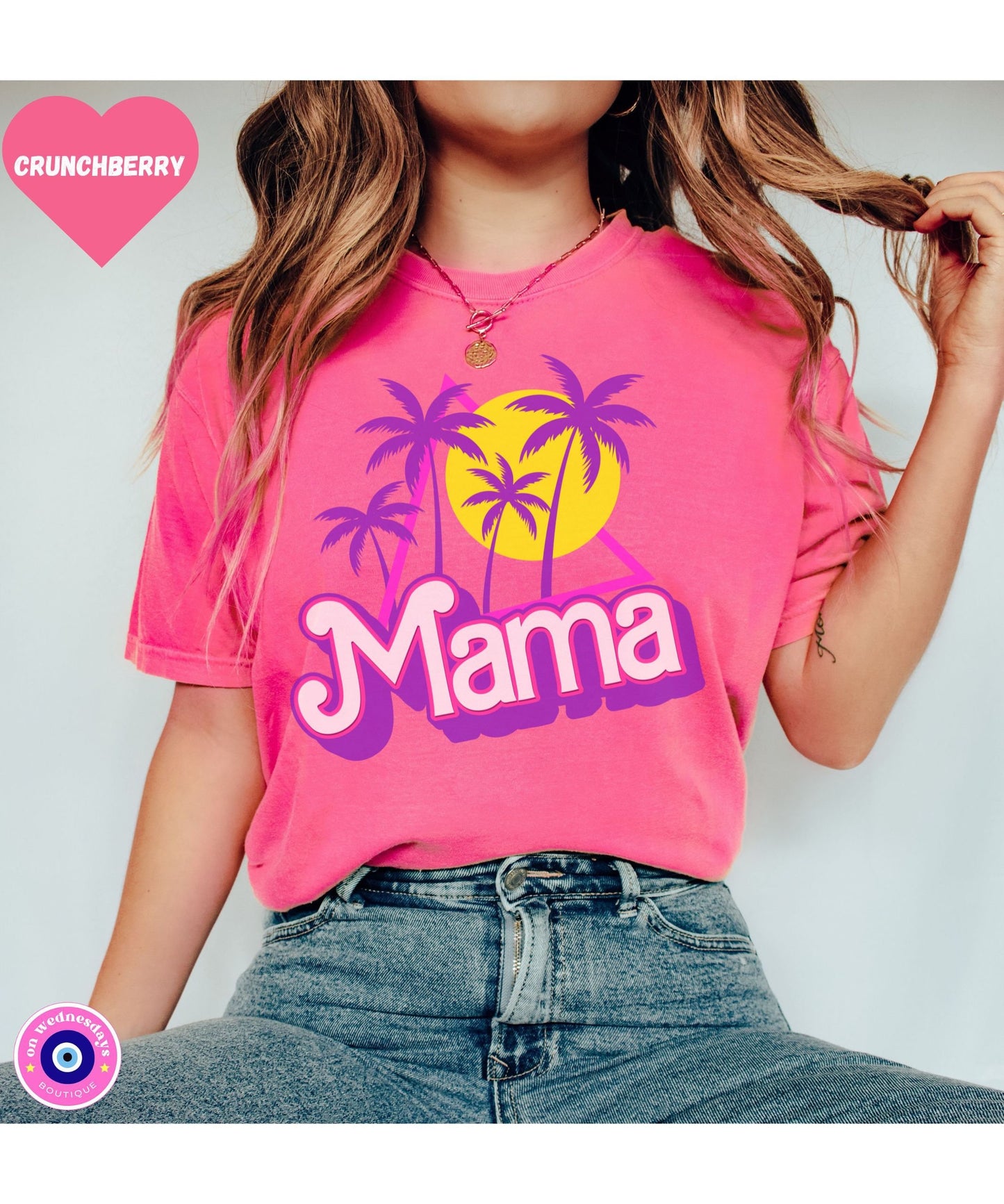 Mama Shirt, Retro Mama Shirt, Comfort Colors Mama Tshirt for Summer, Gift For Mom, Cute Mom Shirt for Women, Matching Mommy Daughter Shirt