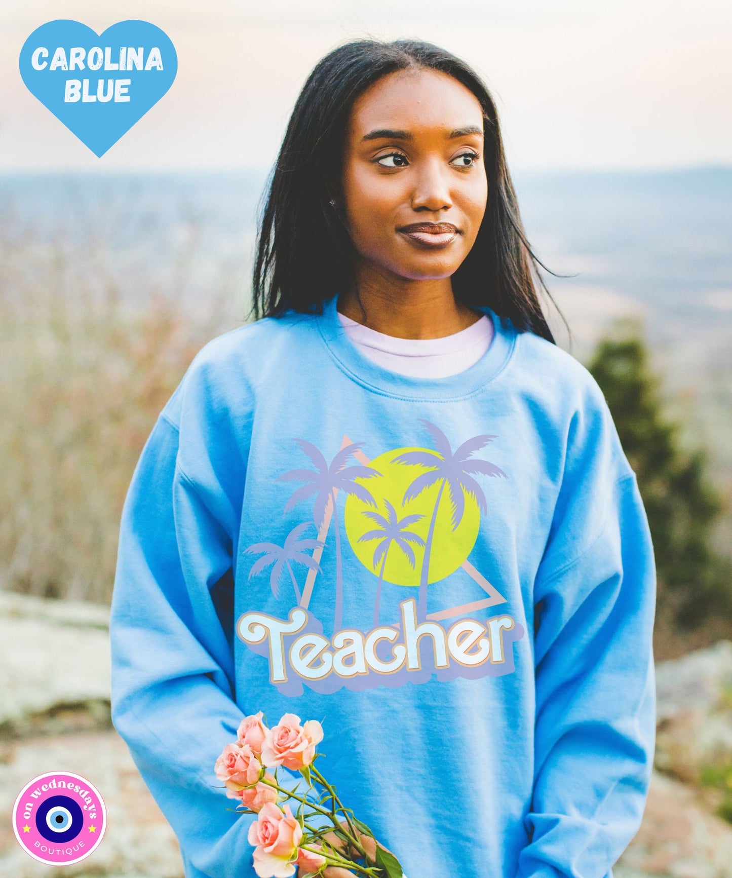 Retro Teacher Sweatshirt, Teacher Sweatshirt For Women, Teacher Crewneck, New Teacher Gift For Teacher, Cute Teacher Sweatshirt for Teacher