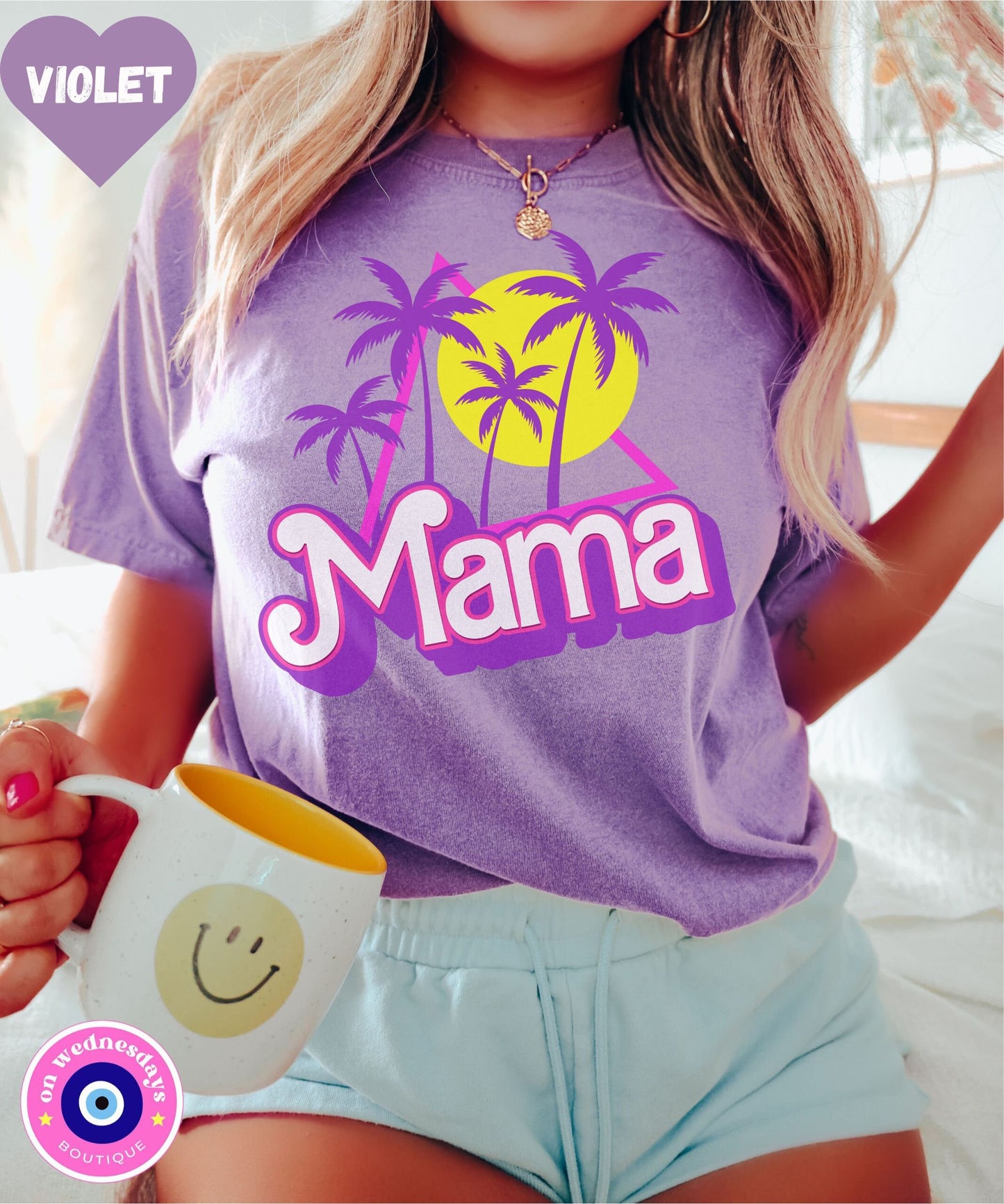 Mama Shirt, Retro Mama Shirt, Comfort Colors Mama Tshirt for Summer, Gift For Mom, Cute Mom Shirt for Women, Matching Mommy Daughter Shirt