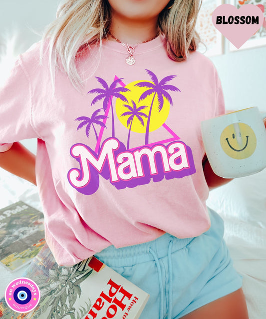 Mama Shirt, Retro Mama Shirt, Comfort Colors Mama Tshirt for Summer, Gift For Mom, Cute Mom Shirt for Women, Matching Mommy Daughter Shirt