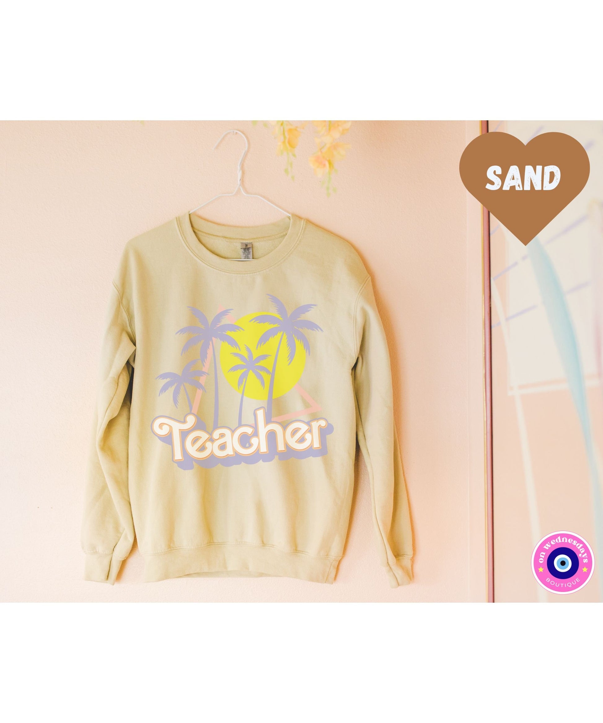 Retro Teacher Sweatshirt, Teacher Sweatshirt For Women, Teacher Crewneck, New Teacher Gift For Teacher, Cute Teacher Sweatshirt for Teacher