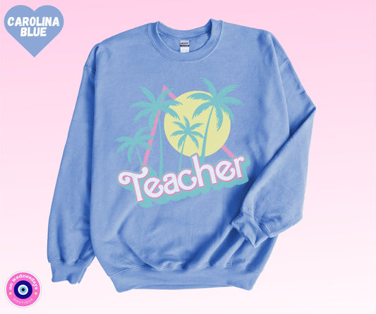 Group Teacher Sweatshirt for Back to School, Teacher Sweater, Back to School Teacher Shirt, Retro Teacher Sweatshirt for Women, Teacher Gift