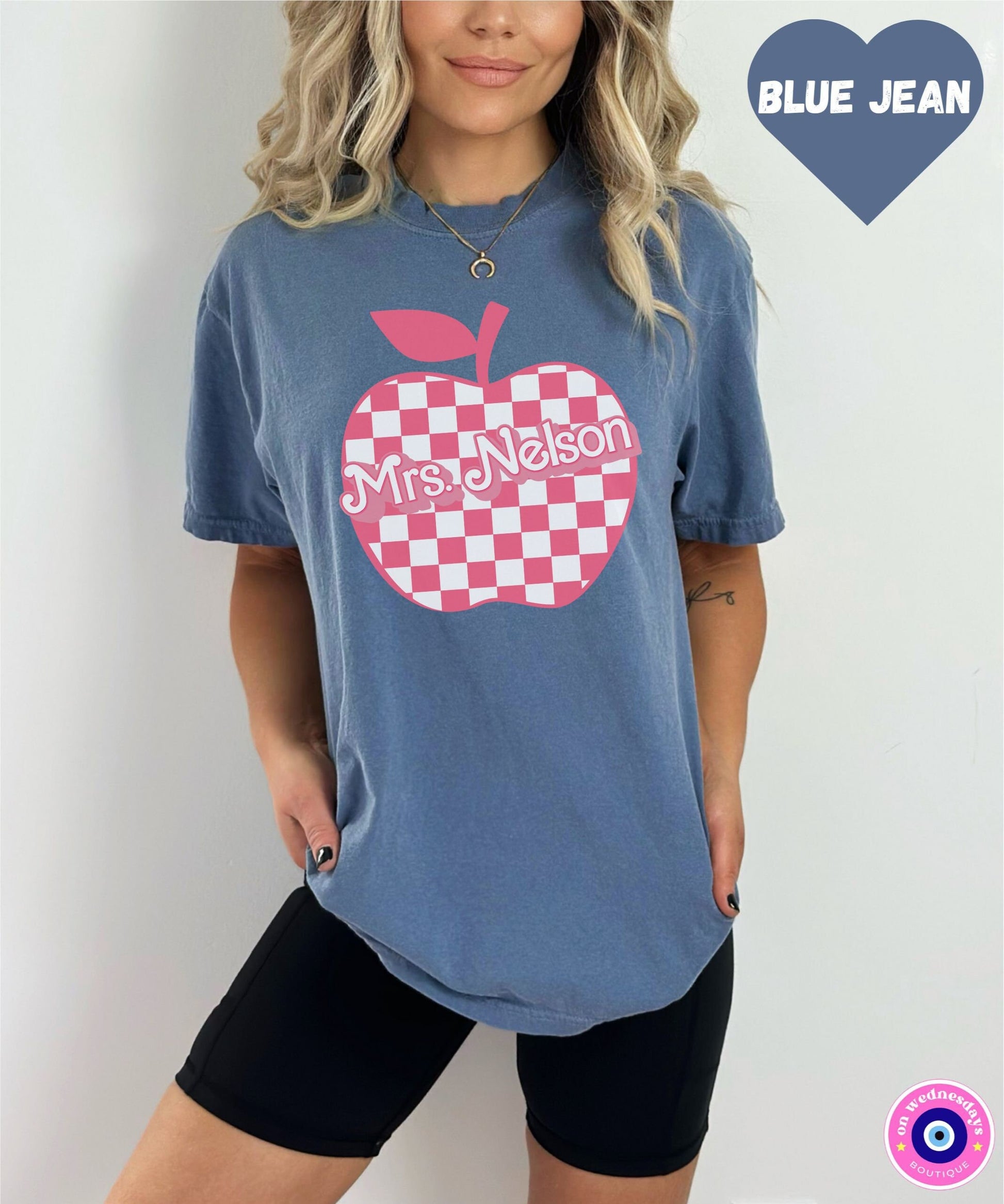 Customized Teacher Shirt, Personalized Teacher Shirt for Back To School, Teacher Team Shirt, Teacher T-Shirt, Checkered Teacher Shirt