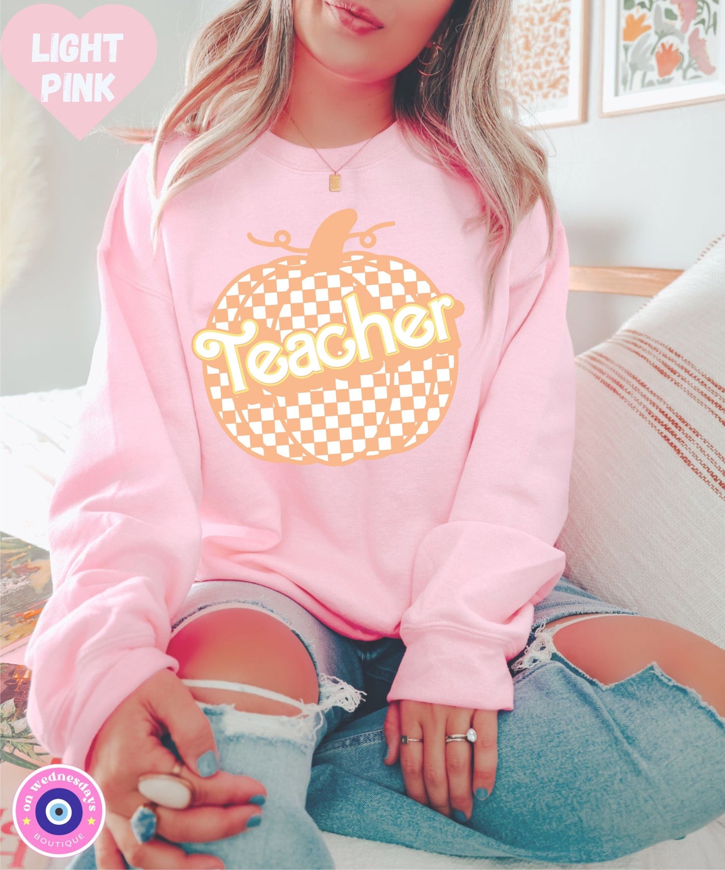 Teacher Halloween Shirt, Teacher Sweatshirt, Halloween Sweatshirt for Teacher, Halloween Gift for Her, Teacher Shirt for Fall, Crewneck