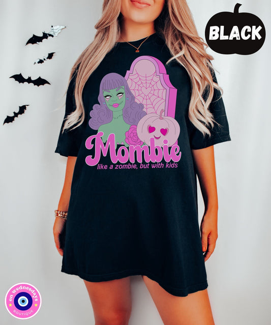 Funny Halloween Shirt for Moms, Zombie Shirt for Women, Mombie Shirt, Pink Halloween Tshirt, Halloween T-Shirt for Mom, Gift for Her