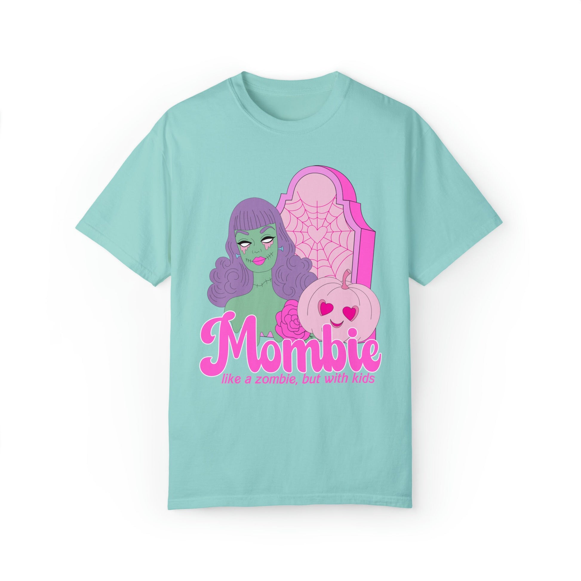 Funny Halloween Shirt for Moms, Zombie Shirt for Women, Mombie Shirt, Pink Halloween Tshirt, Halloween T-Shirt for Mom, Gift for Her
