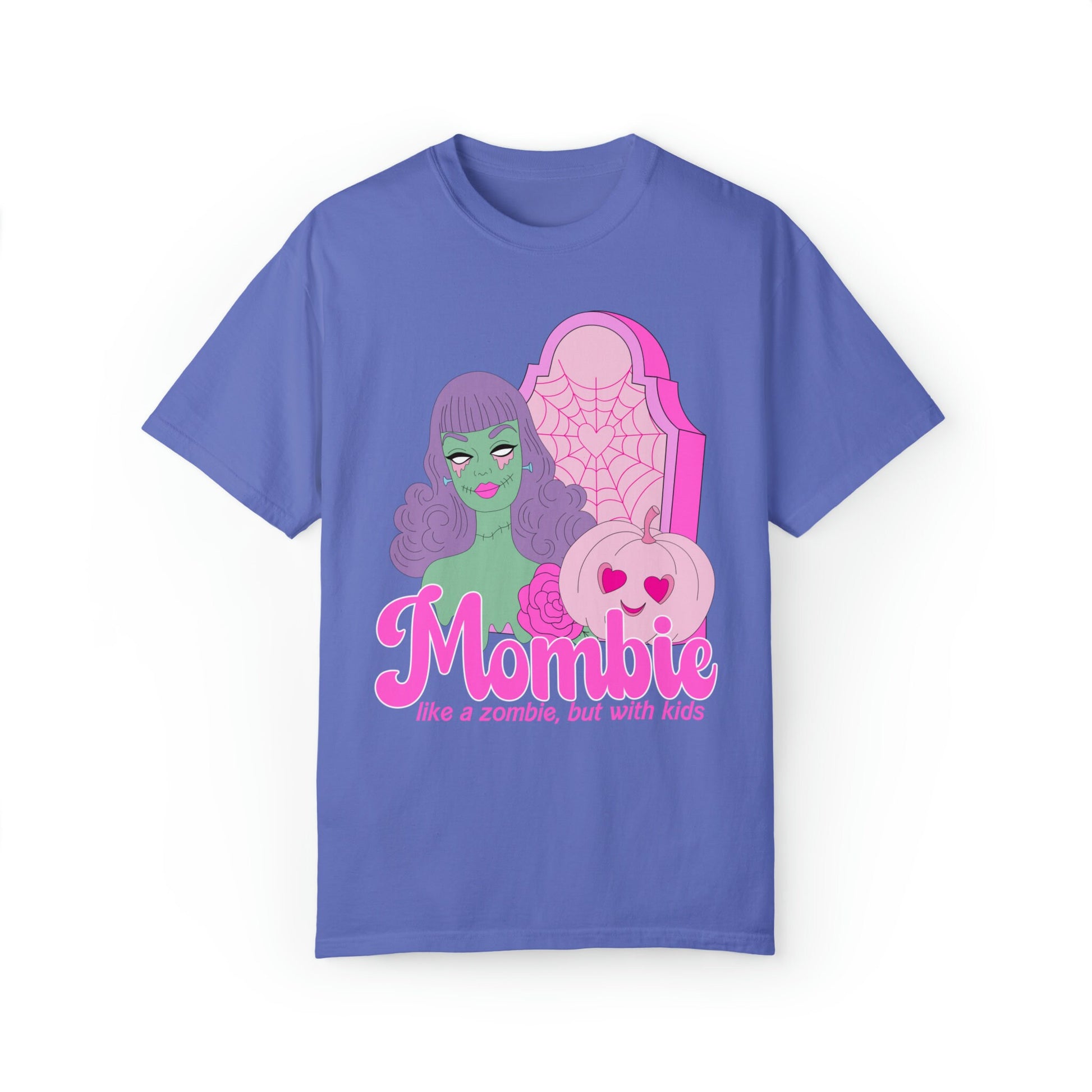 Funny Halloween Shirt for Moms, Zombie Shirt for Women, Mombie Shirt, Pink Halloween Tshirt, Halloween T-Shirt for Mom, Gift for Her