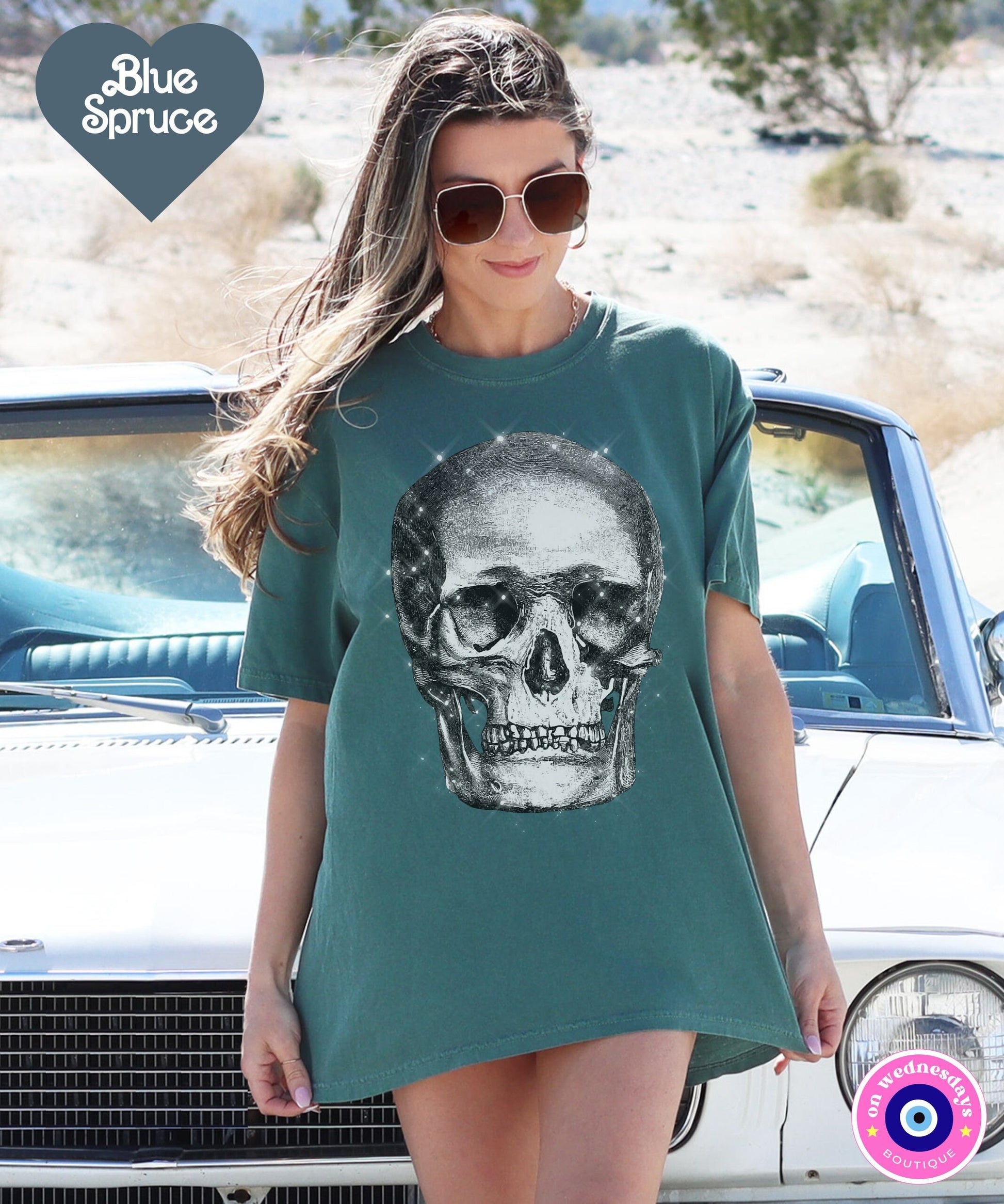 Skull Shirt for Fall, Vintage Skull Tee, Skull Tshirt, Womens Halloween Shirt, Gothic Gift For Her, Skeleton Tee, Comfort Colors Skull Shirt
