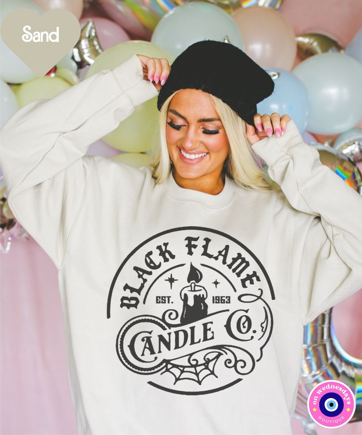 Halloween Sweatshirt, Black Flame Candle Crewneck, Witch Shirt for Women, Funny Halloween Sweatshirt, Witch Sweatshirt, Gift For Her