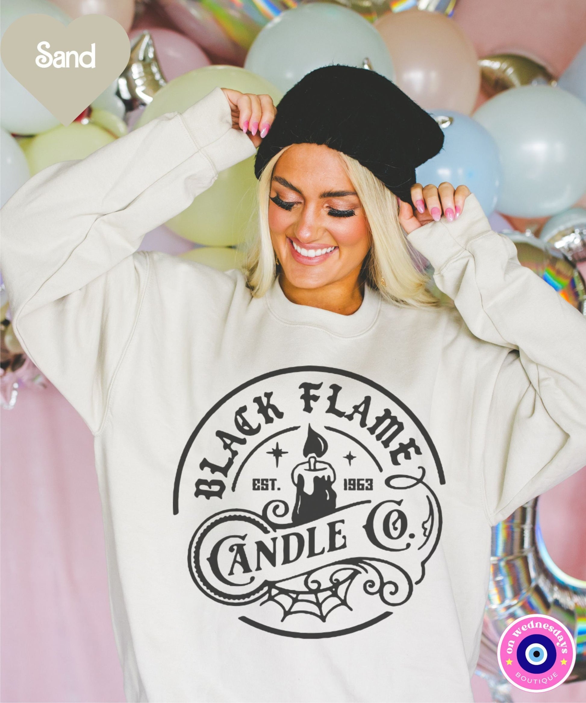 Halloween Sweatshirt, Black Flame Candle Crewneck, Witch Shirt for Women, Funny Halloween Sweatshirt, Witch Sweatshirt, Gift For Her