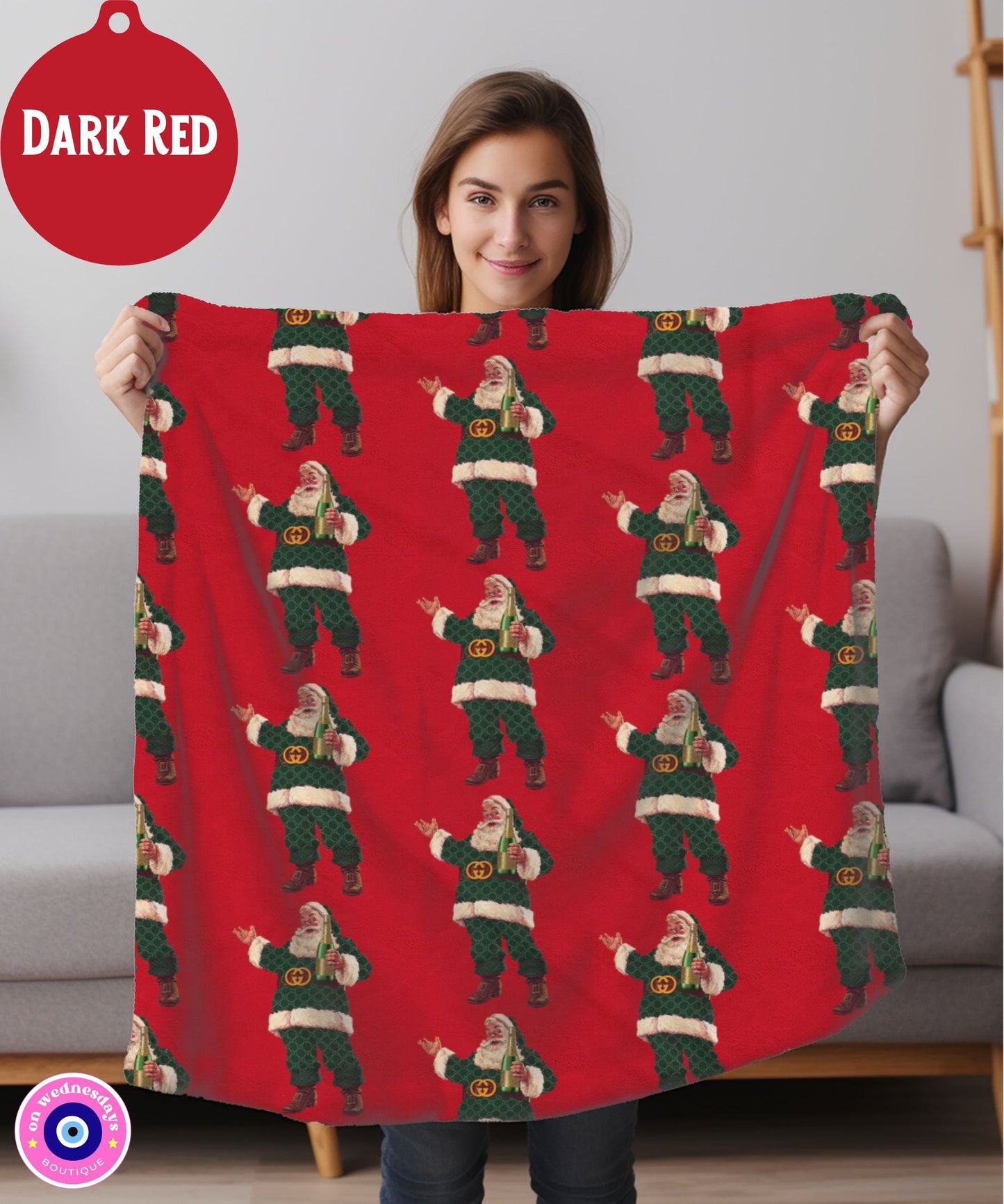 Designer Santa Blanket