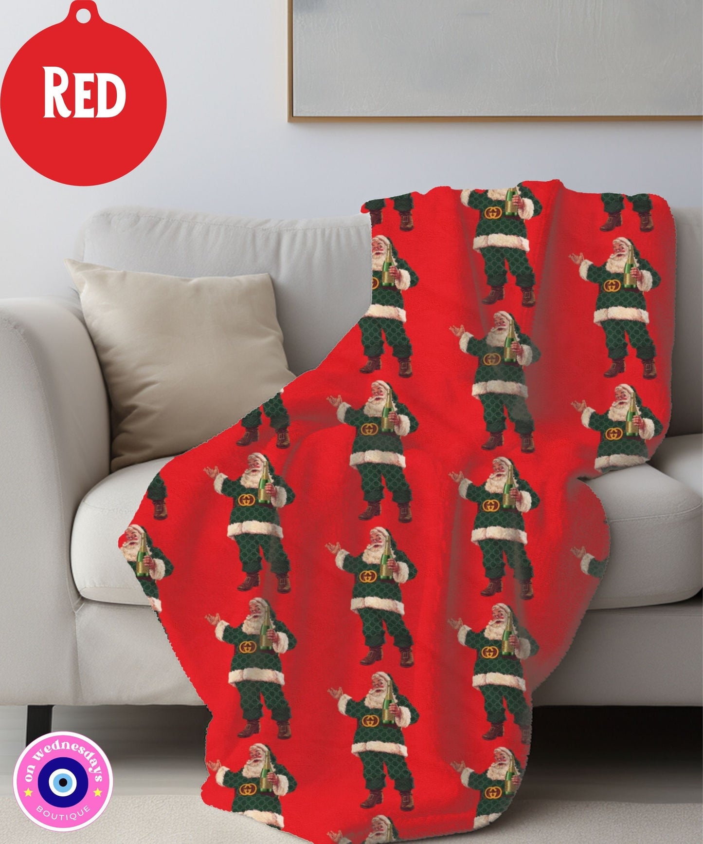 Designer Santa Blanket